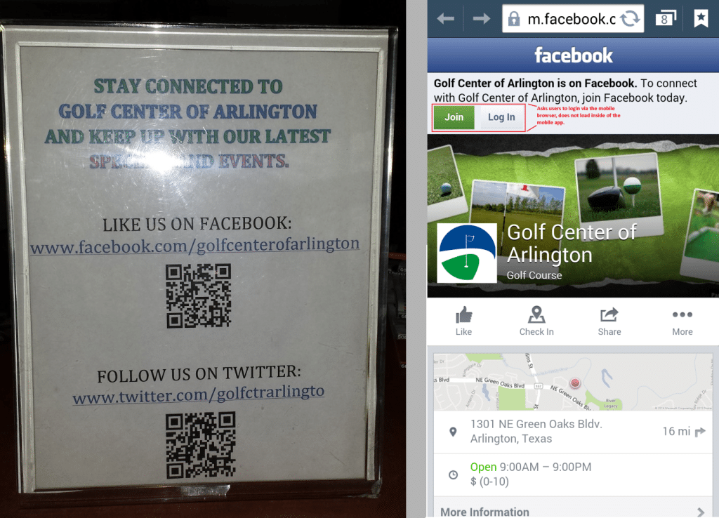 qr code to facebook fail example