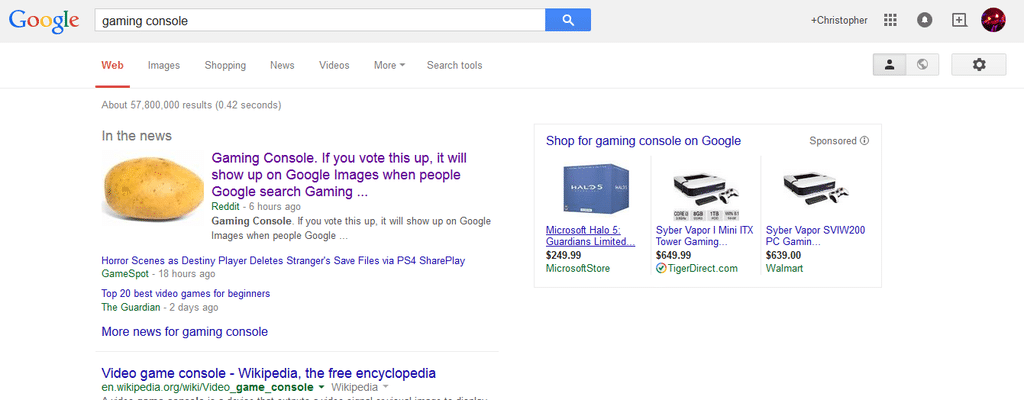 reddit google potato prank