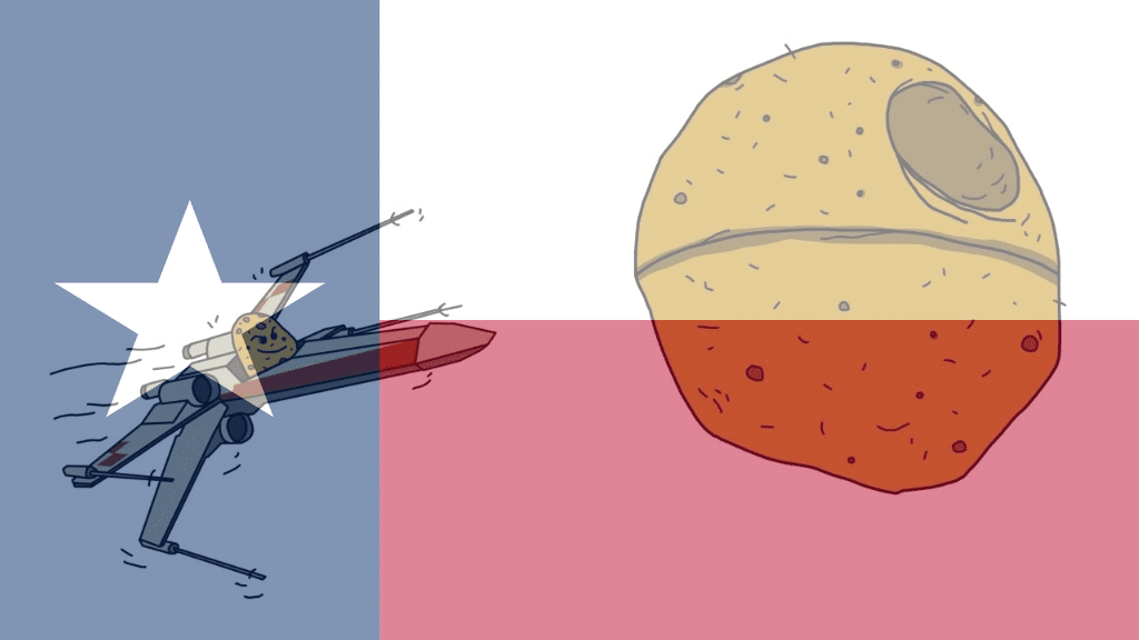 potato star wars rebel texas flag 