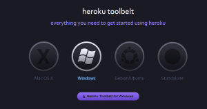 heroku toolbelt screenshot