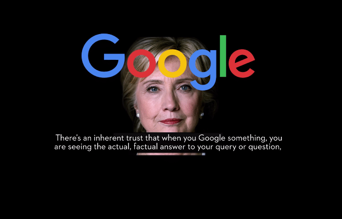 hillary clinton google featured