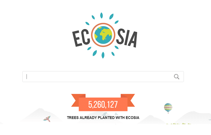 ecosia featured homepage screenshot 2016