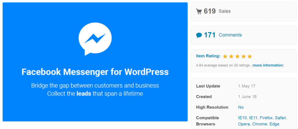 Facebook Messenger for WordPress