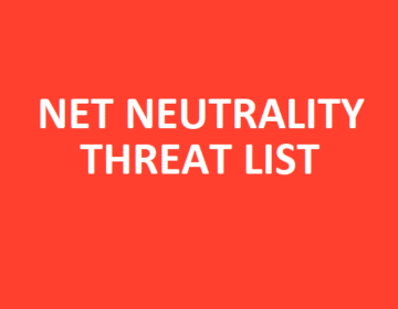 net neutrality threat list