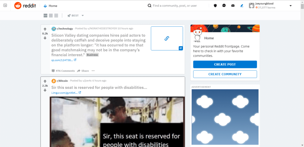 reddit redesign links frontpage