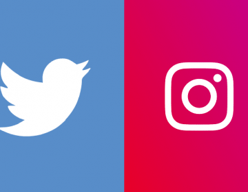 twitter and instagram logos