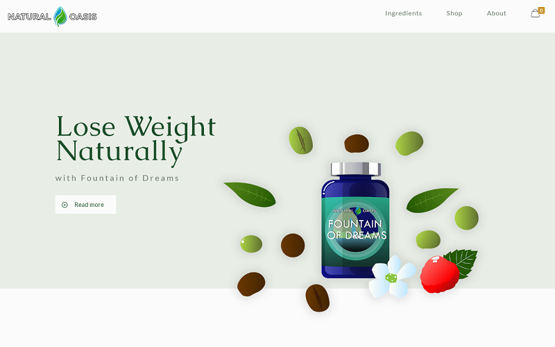 woocommerce seo website design for a supplements website