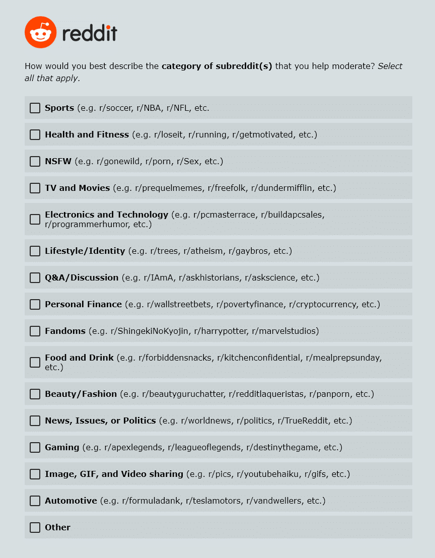 How Reddit Categorizes Some Major Subreddits - Joe Youngblood