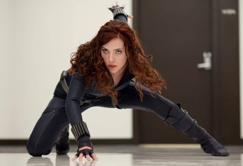 Scarlett Johansen as Black Widow in movie