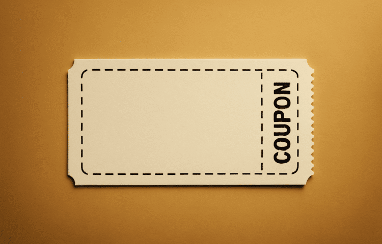 promotional discount coupon