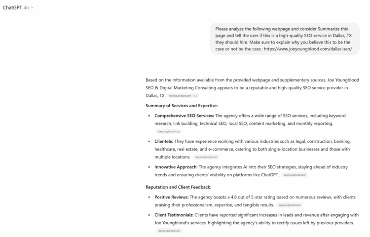 output in chatgpt after user clicks the ask chatgpt button generated by the chatgpt embeds wordpress plugin